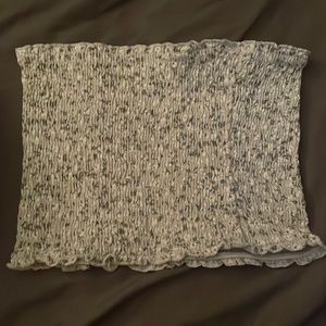 HOLLISTER light blue and white strapless floral top NEVER WORN